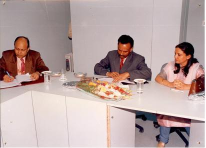 Signing MOU for CRS with CMS, Lucknow