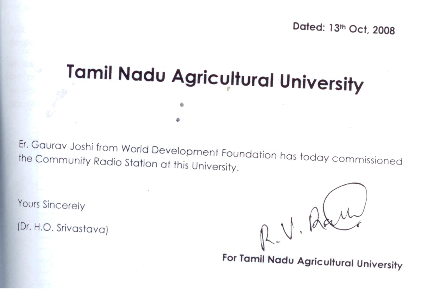 Inauguration of CRS at HAU-2