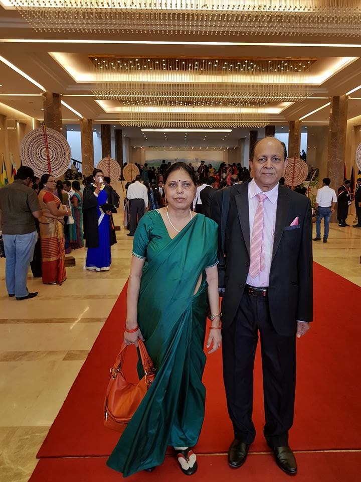 Dr. H. O. Srivastava being awarded Knight in Sri Lanka-1.